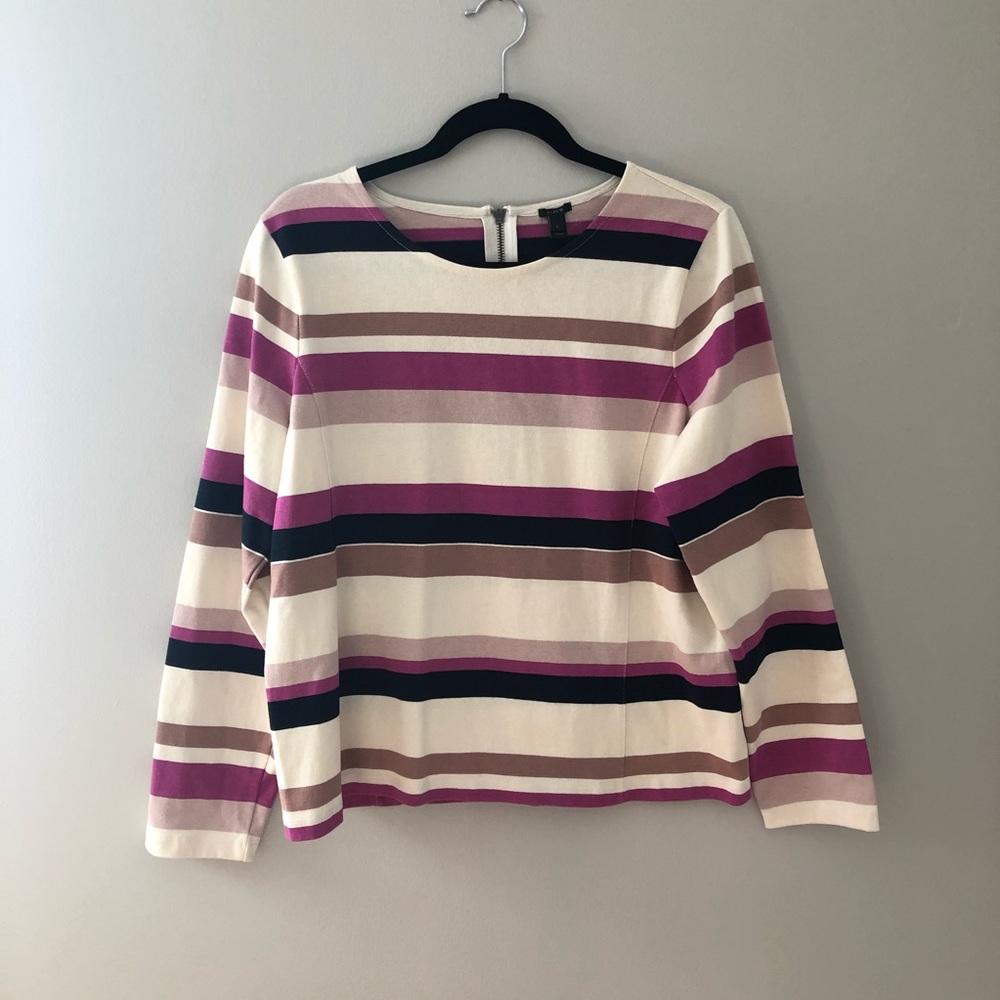 J. Crew colorblock top in stripe